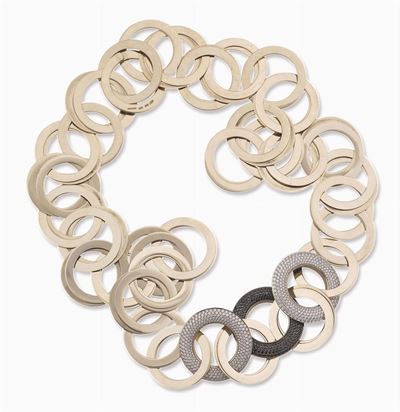 Vhernier, Collana con Diamanti Neri e Bianchi
