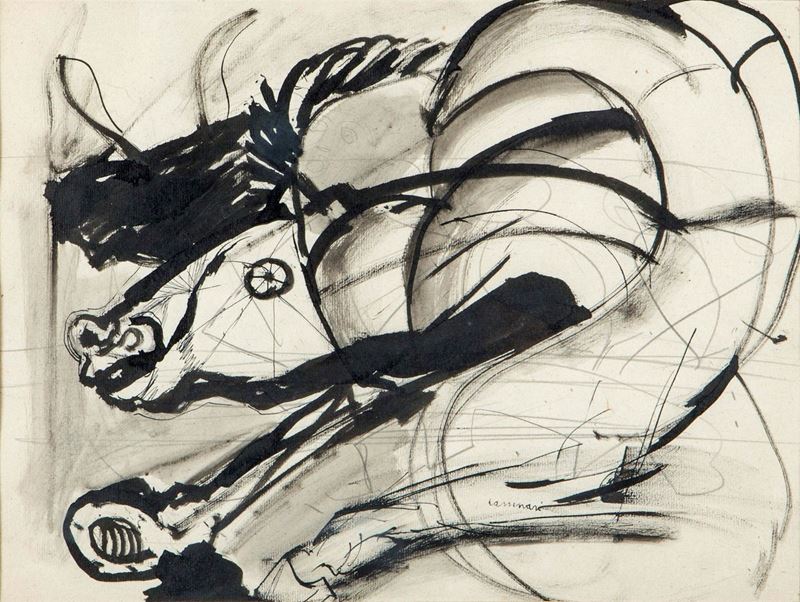 Bruno Cassinari (1912-1992) Cavallo, 1956  - Asta CAMBI TIME - Arte Moderna e Contemporanea - Cambi Casa d'Aste