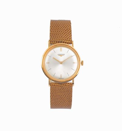 Longines, Orologio da Polso, in Oro Rosa 18k con Fibbia Originale. Accompagnato dalla Scatola. Re...