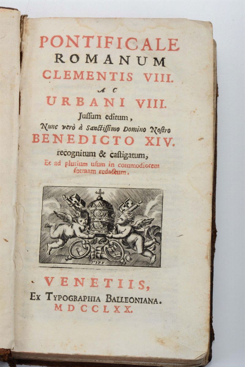 Religiosi Sec. XVIII-XIX - Quattro Operepontificale Romanum Clementis VIII Ac Urbani VIII../sacro...