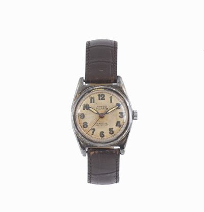 Rolex, Rolco, Cassa No. 596023, Orologio da Polso, in Acciaio. Realizzato Circa nel 1930