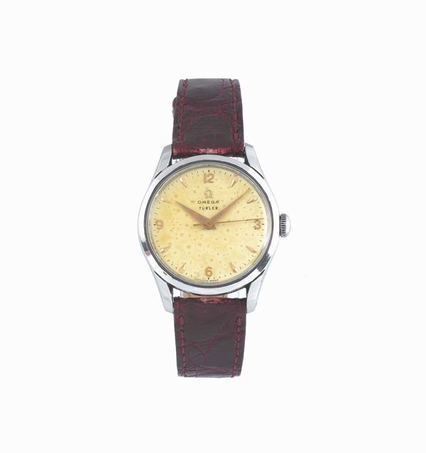 OMEGA, Turler, movement No.12800580, Ref. 2640, stainless steel wristwatch. Made circa 1950