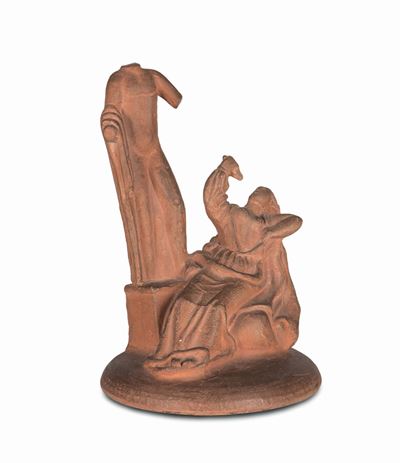 Arturo Martini, Il suicidio della donna romantica (1925 ca.), gruppo plastico in terracotta non s...