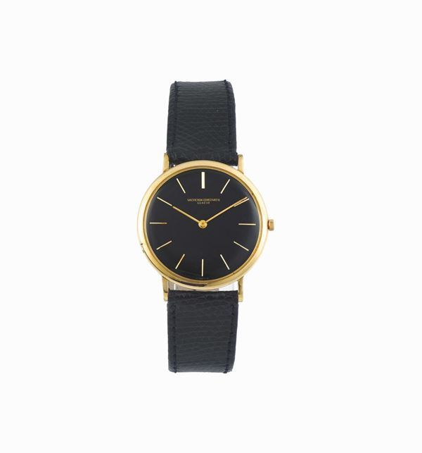 VACHERON CONSTANTIN, Geneve, 18K yellow gold, ultra thin wristwatch with a gold original buckle. Made circa 1960