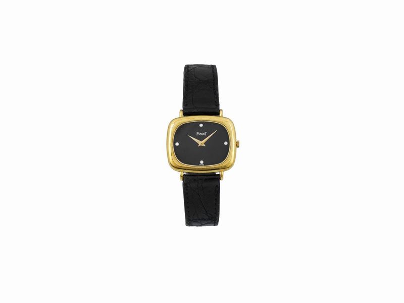 PIAGET, Ref. 9252, orologio da polso, in oro giallo 18K con fibbia originale in oro. Realizzato circa nel 1970  - Asta Orologi da Polso e da Tasca - Cambi Casa d'Aste