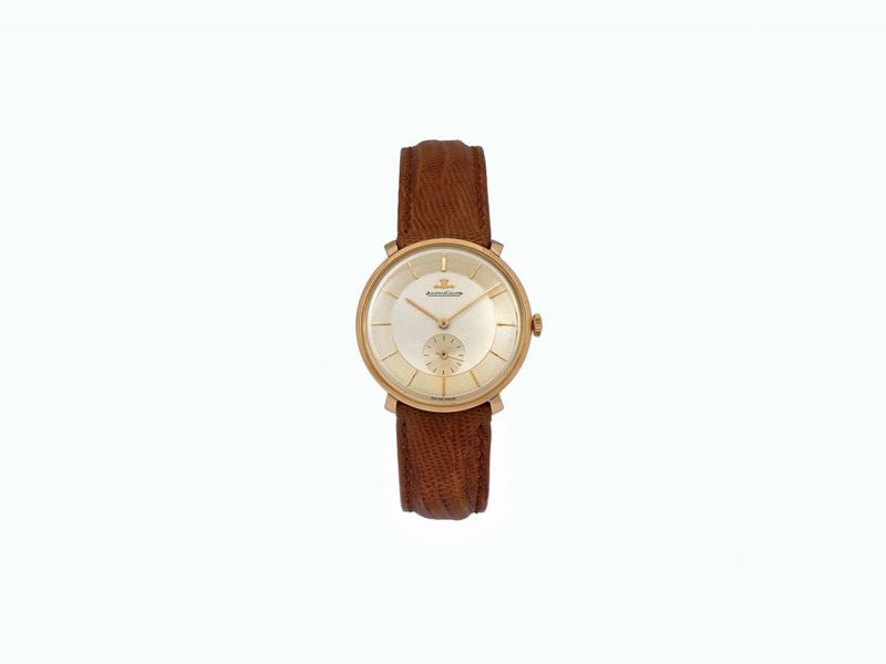 Jaeger LeCoultre, cassa No. 774373, Ref. 2237, orologio da polso, in oro rosa 18K. Realizzato circa nel 1950  - Asta Orologi da Polso e da Tasca - Cambi Casa d'Aste
