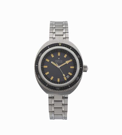 Zenith, Automatic, Orologio da Polso, in Acciaio, Impermeabile, Automatico con Datario e Braccial...