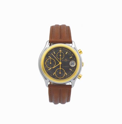 Baume & Mercier, Baumatic, Ref. 6103, Orologio da Polso, Cronografo in Acciaio e Oro con Datario ...