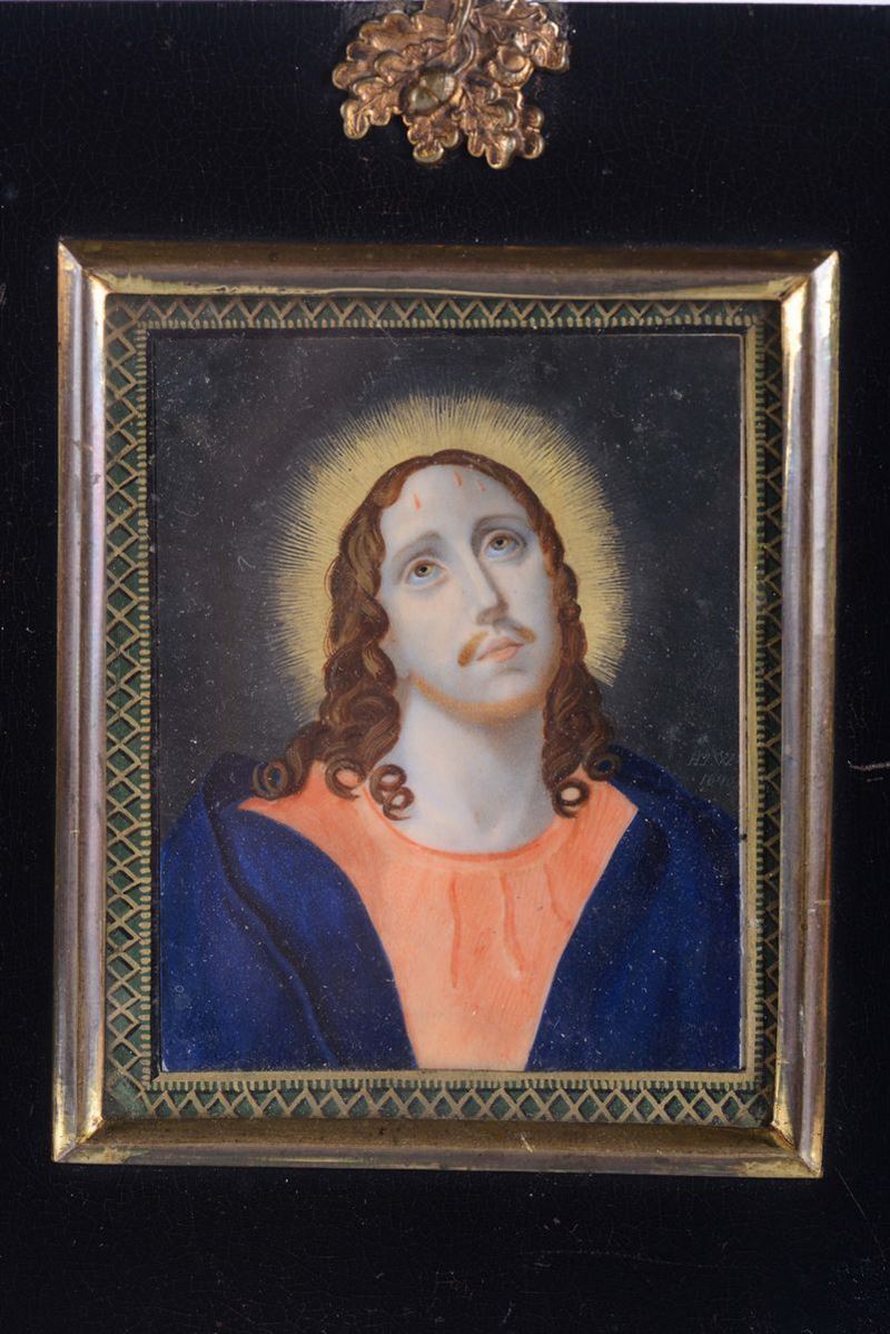 Miniatura su avorio raffigurante Cristo, XIX secolo  - Auction Fine art - II - Cambi Casa d'Aste