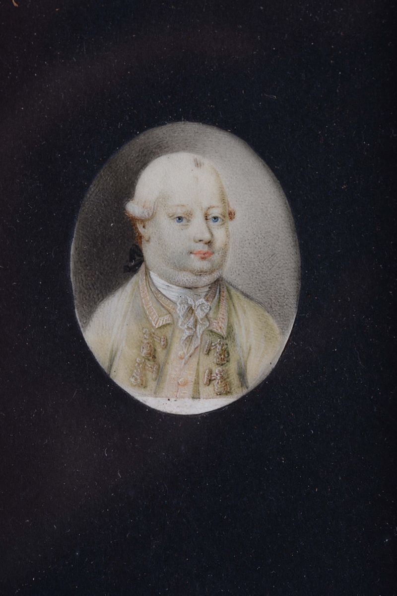 Miniatura raffigurante ritratto maschile, XIX secolo firmata Wittemberg  - Auction Fine art - II - Cambi Casa d'Aste