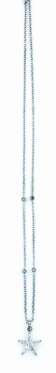 Pendente Stella con Diamanti