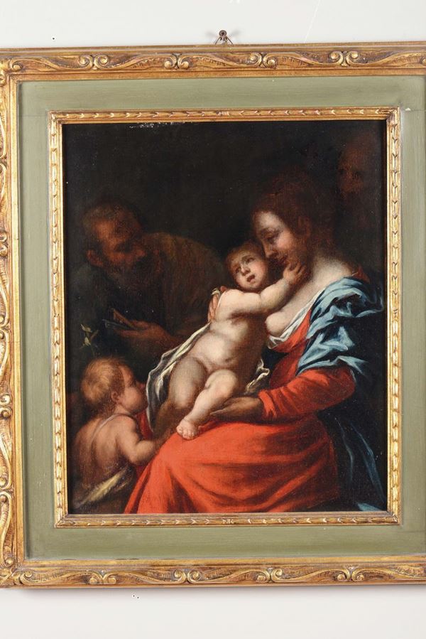 Scuola del XVIII secolo Sacra Famiglia con San Giovannino