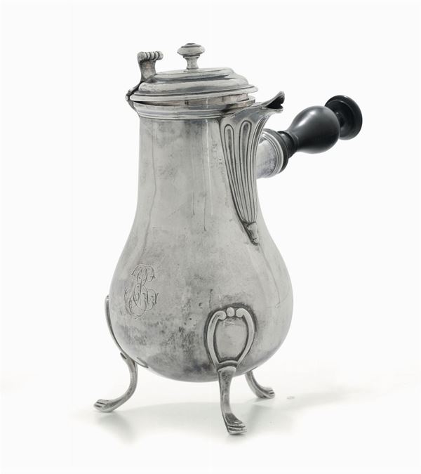 A silver coffee-pot, Paris, 1768-1774.