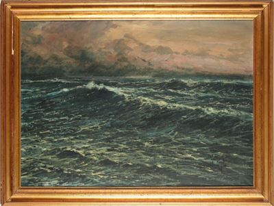 Cesare Bentivoglio (genova 1868-1952)marina