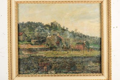 Oscar Saccorotti (roma 1898 - Recco 1986)case in Campagna, 1935