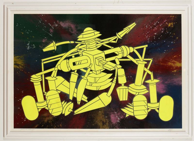 Renato Volpini (1934) Fioccage Astronave  - Auction Fine Art - Cambi Casa d'Aste