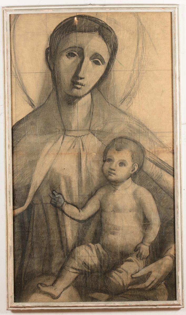 Anonimo del XIX secolo Madonna con Bambino  - Asta Asta a Tempo Antiquariato - II - Cambi Casa d'Aste