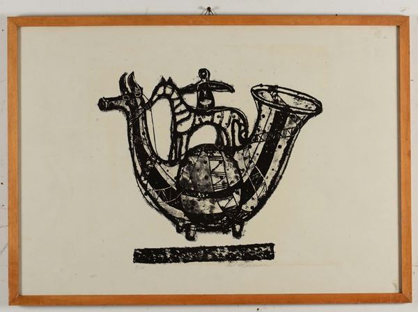 Grafica arcaica con firma di difficile lettura