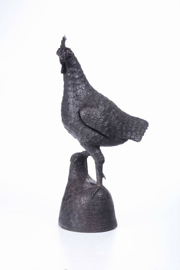Gallo in bronzo, XX secolo