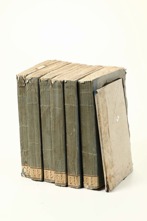 Marineria- dizionario Encyclopédie méthodique...de marine, Padova, 1784-1791, 3 tomi in 6 volumi