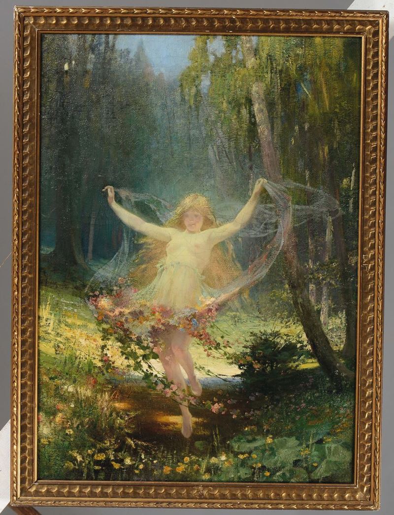 Caesar Phillipp (1859-?) Allegoria della primavera  - Auction Fine Art - Cambi Casa d'Aste