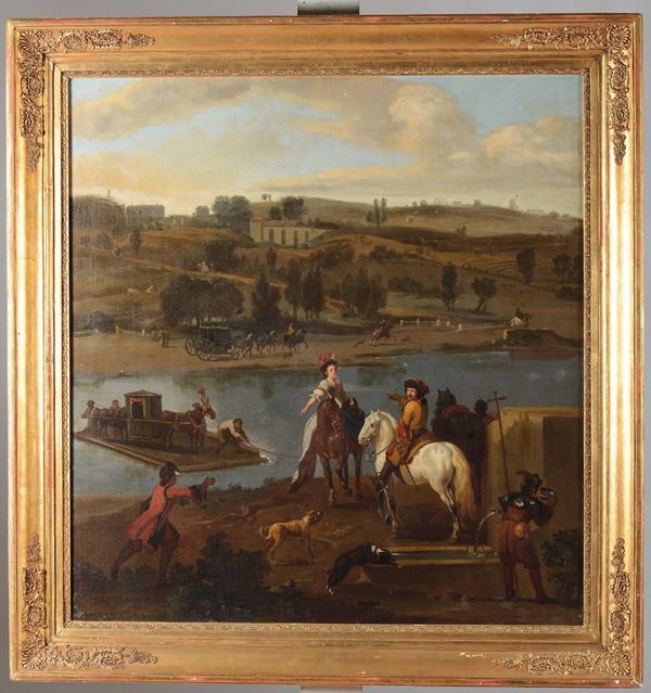 Scuola del XVII secolo Guado