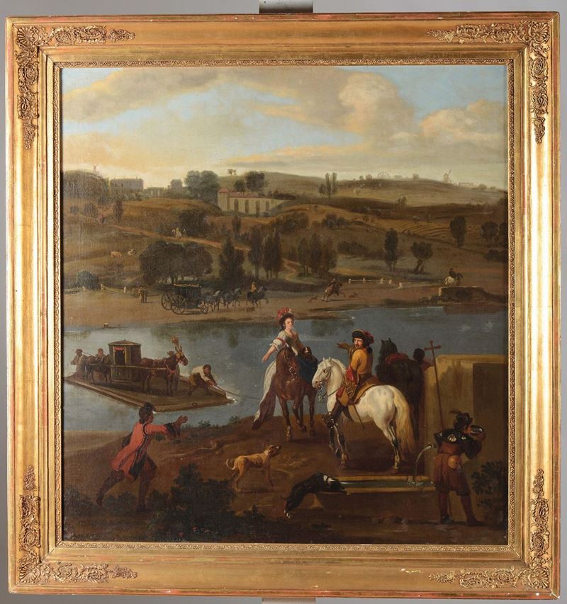 Scuola del XVII secolo Guado  - Asta Antiquariato - Cambi Casa d'Aste