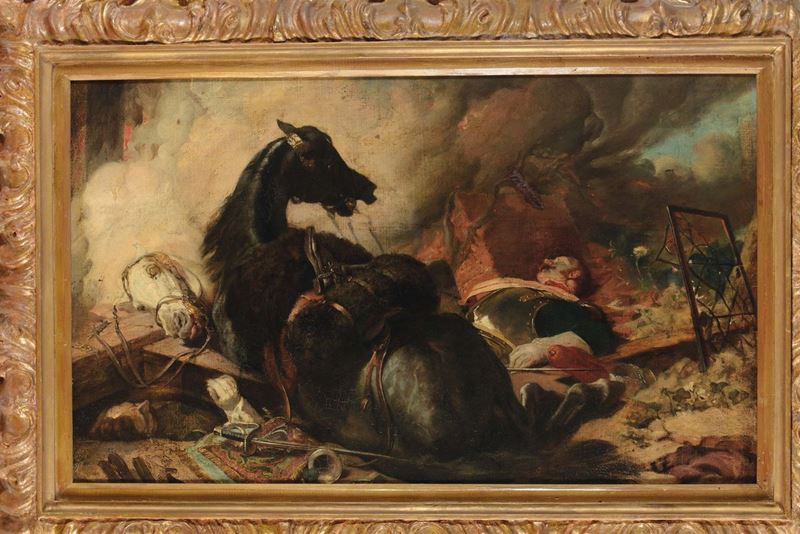 Landseer, copia da Cavallo morente  - Auction Fine Art - Cambi Casa d'Aste