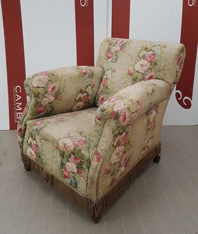 Poltrona con Tessuto Floreale