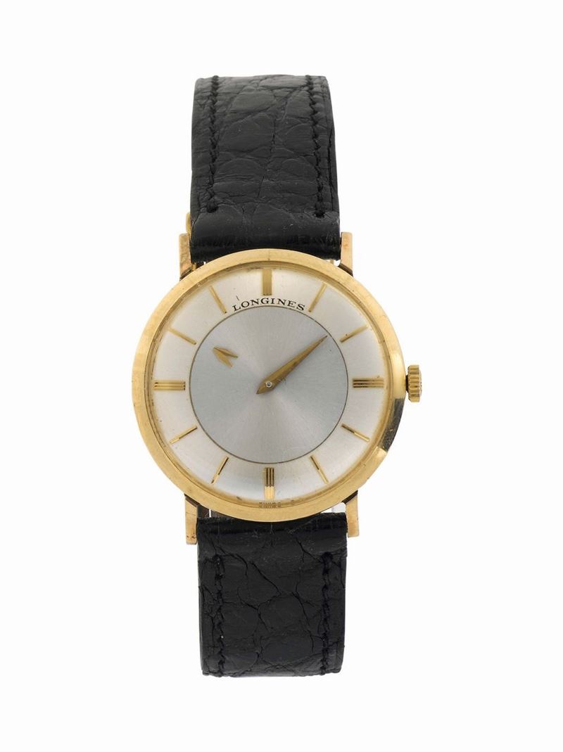 LONGINES, cassa No. 952576, orologio da polso, in oro giallo laminato. Realizzato circa nel 1950  - Asta Orologi da Polso e da Tasca - Cambi Casa d'Aste