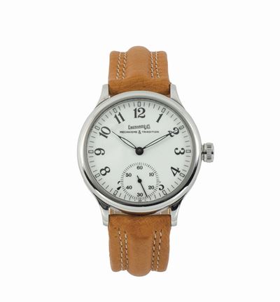 Eberhard Traversetolo, Cassa No. 21020vz, Ref.3489, Orologio da Polso in Acciaio con Fibbia Origi...