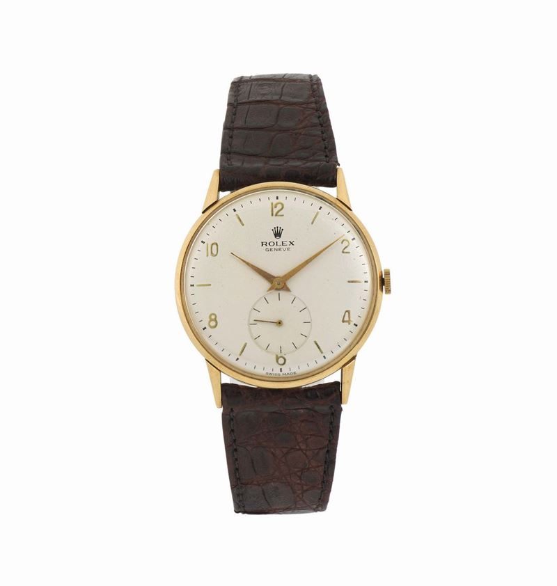 ROLEX, Ref.3667, orologio da polso, in oro giallo 18K. Realizzato circa nel 1960  - Asta Orologi da Polso e da Tasca - Cambi Casa d'Aste
