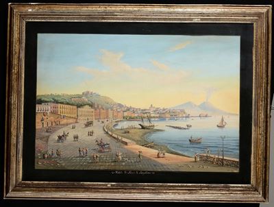 Anonimo del XX Secoloveduta di Napoli da Magellina