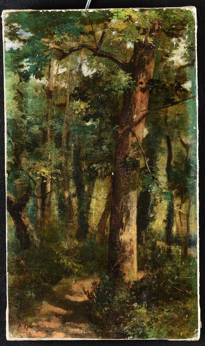 Federico Rossano (1835-1912), attribuito a Bosco  - Asta Antiquariato - Cambi Casa d'Aste