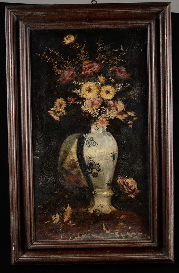 Anonimo del XIX secolo Vaso di fiori