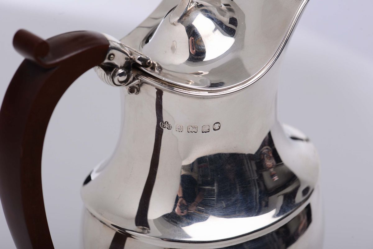 Caffettiera in Argento, Birmingham 1935