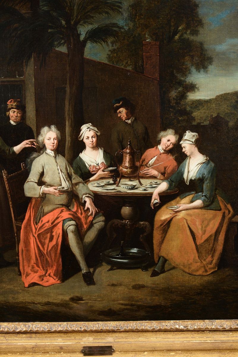 Jan Josef i Horemans (antwerp 1682 - 1759)scena di Locanda