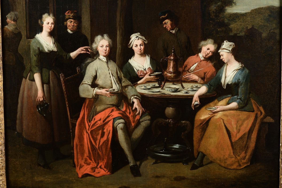 Jan Josef i Horemans (antwerp 1682 - 1759)scena di Locanda