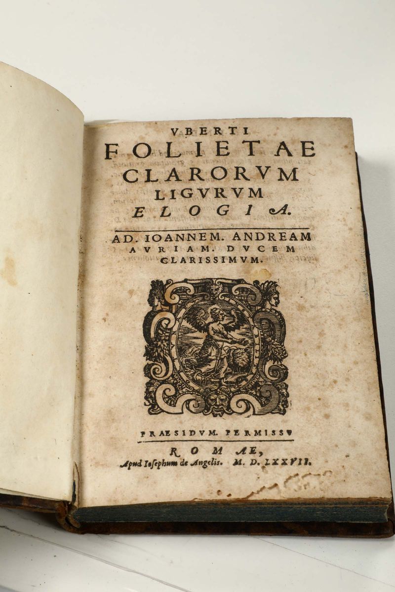 Folietta, Ubertoclarorum Ligurum Elogia, Roma, Iosephum De Angelis, 1577