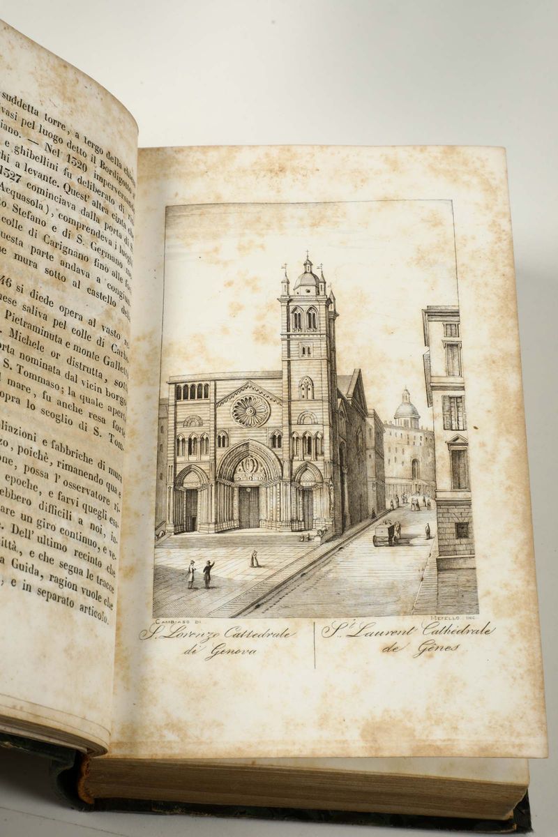 Alizeri, Federigoguida Artistica per la Città di Genova, Genova, Grondona, 1846-1847, 3 Volumi