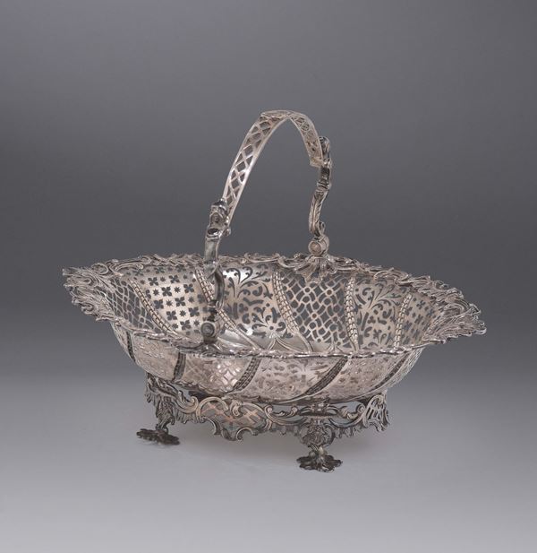 A silver basket, London, 1700.