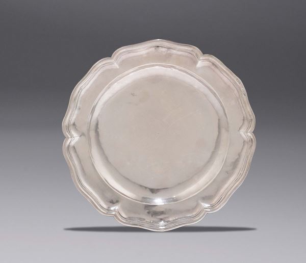 A silver plate, Palermo 175(?), Consul GCA and maker AP (unidentified)