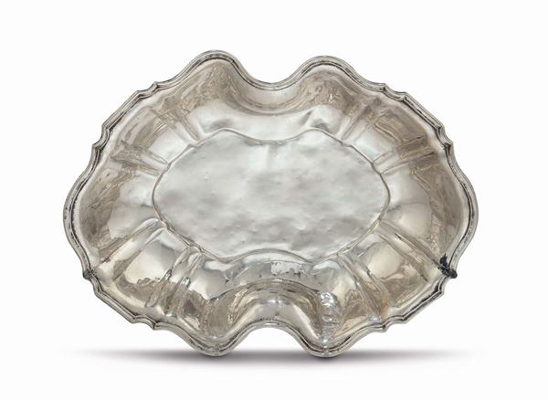 A silver washbowl, unidentified mark, Palermo 1740