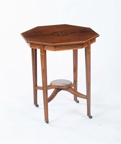 Tavolino con Piano Ottagonale, XIX-XX Secolo