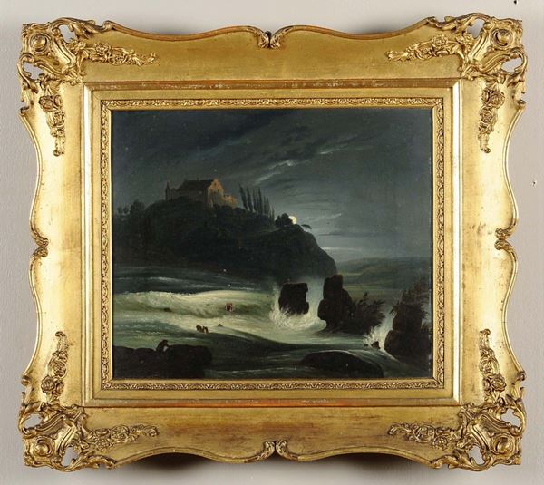 Anonimo del XIX secolo Paesaggi notturni