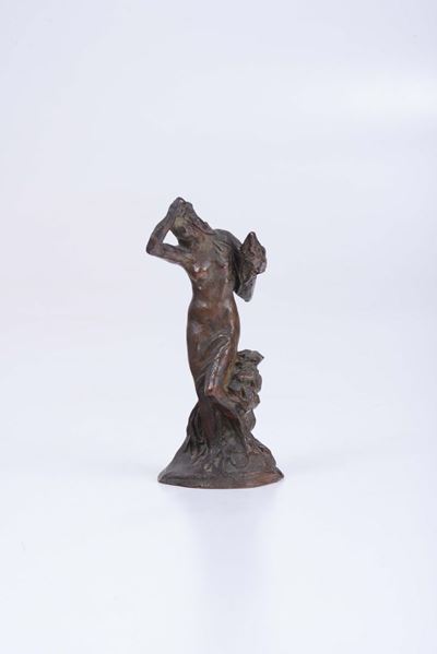 Figura Femminile in Bronzo Fuso, XX Secolo
