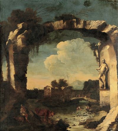 Paesaggio con Rovine e Figure