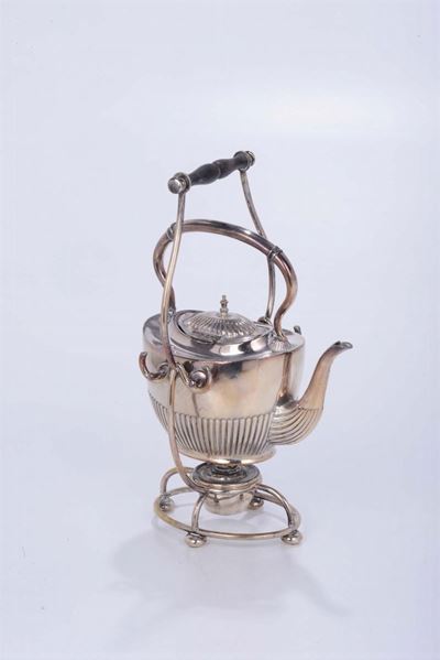 Samovar in Metallo Argentato, Inghilterra XX Secolo