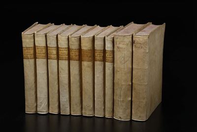 Baron De Pufendorfle Droit De la Nature..., Basle, Fratelli Thourneisen, 1732, 2 Volumi