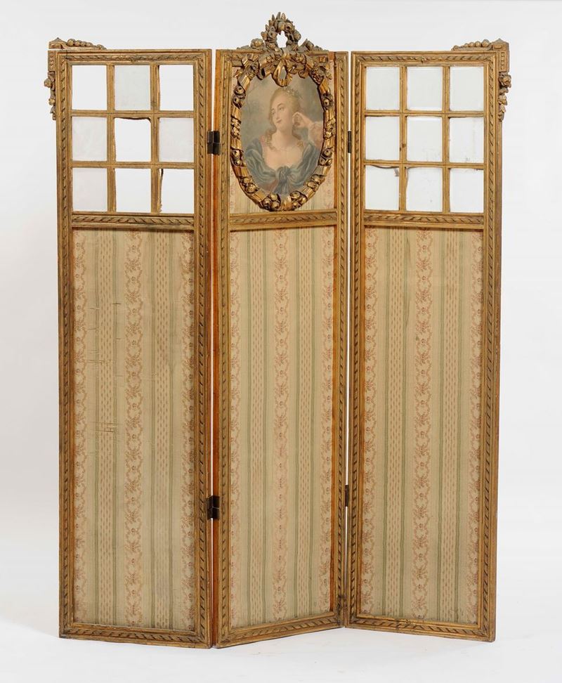 Paravento dorato in stile Luigi XVI  - Auction Asta a Tempo Antiquariato - II - Cambi Casa d'Aste